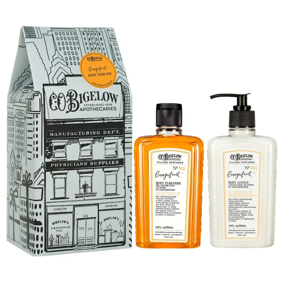 C.O. Bigelow Grapefruit Body Care Apothecary Duo