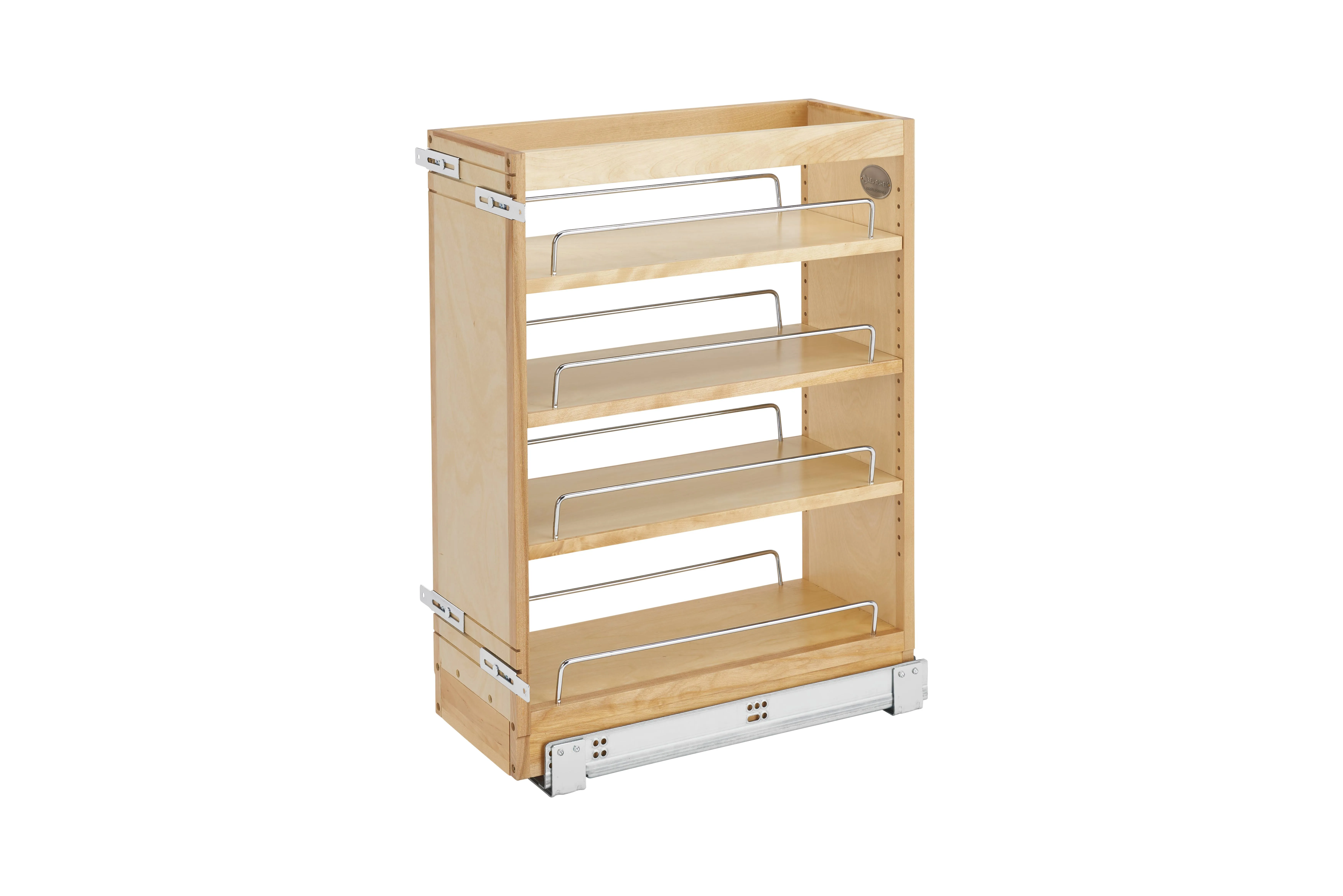 448 Series 8 Inch Pull Out Cabinet Organizer with Adjustable Shelves for 19-1/4 Inch Deep Cabinets