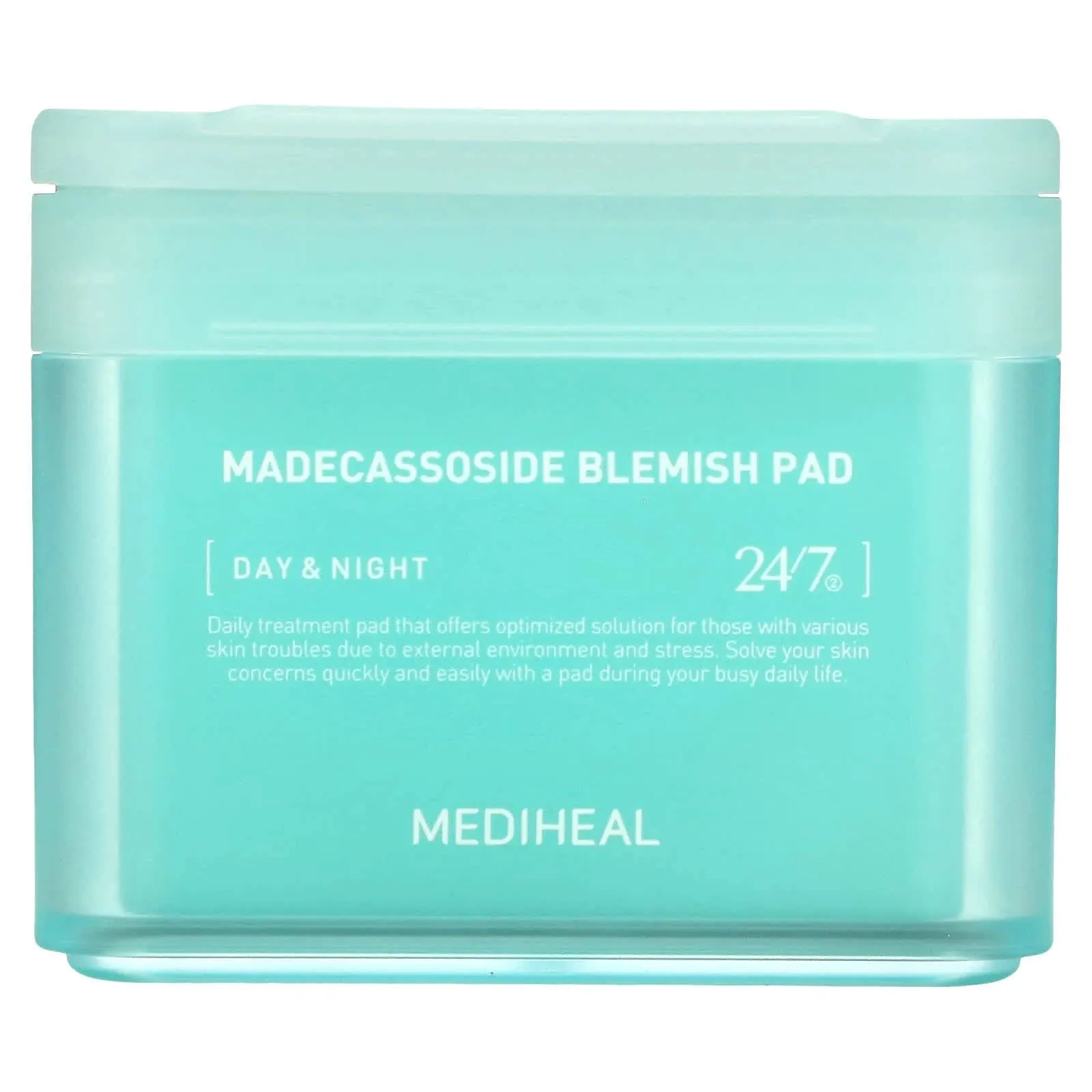 MEDIHEAL Madecassoside Blemish Pad - Square Cotton Facial Toner Pads with Centella Asiatica & Madecassoside – Anti Blemish Face Pads to Improve Uneven Skin Tone - Vegan Face Gauze Pads, 100 Pads