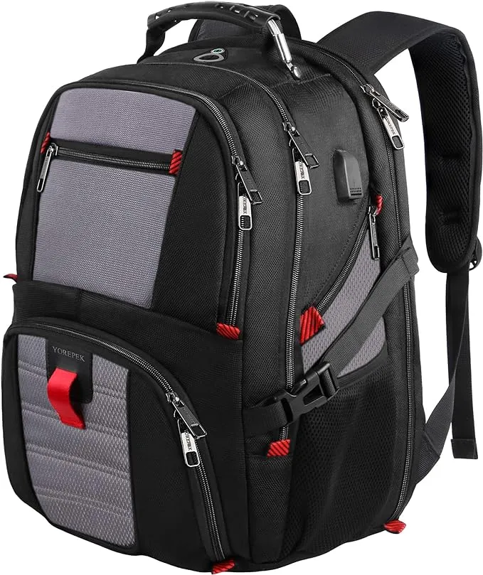 YOREPEK Travel Backpack 50L Extra Large Laptop Backpacks for Men Women