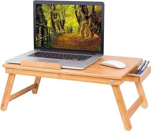 BirdRock Home Bamboo Laptop Bed Lap Tray - Natural