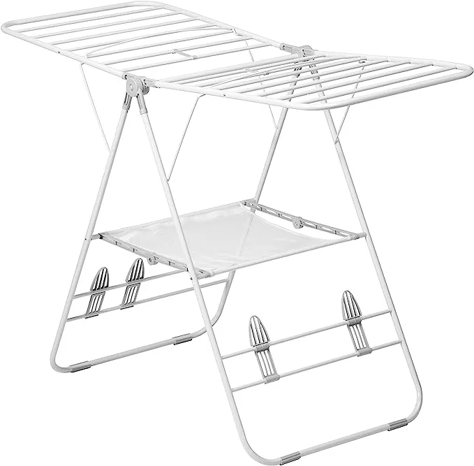 Honey-Can-Do Heavy Duty Gullwing Drying Rack, White Metal