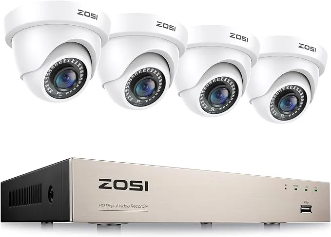 ZOSI 8CH 1080P H.265+ Home Security Camera System