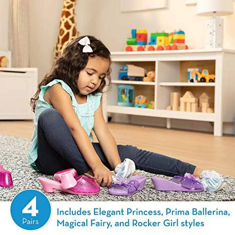 Melissa & Doug Role Play Collection, Step in Style! (Set of 4 Pairs, Frustration-Free Packaging)