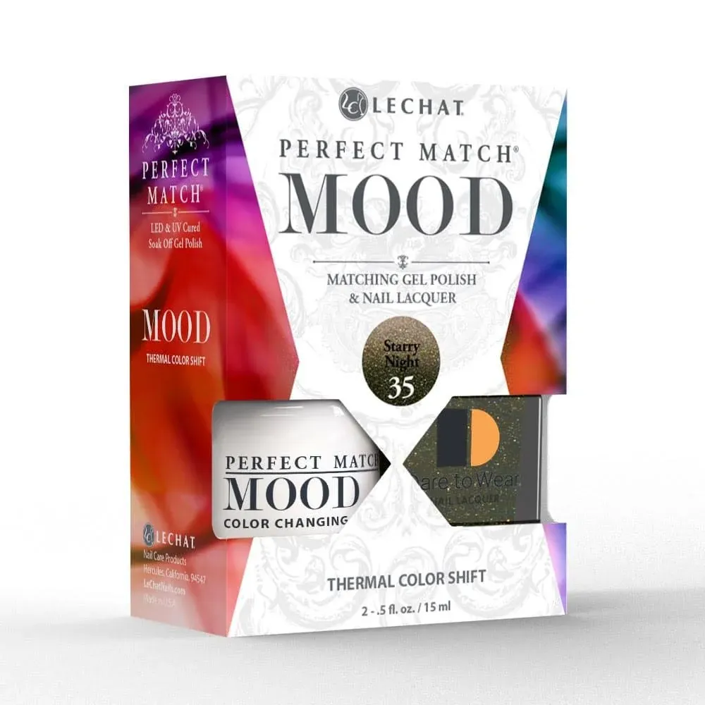 Lechat Perfect Match Mood Color Changing Gel Polish - Stary Night 0.5 oz - #PMMDS35