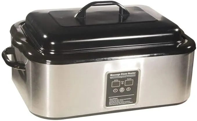 Master Massage 18 Quart LED Hot Stone Warmer with Digital Display– Stainless Steel Hot Stone Heater Portable- Massage Stone Heating Device-Massage Essentials for Massage Therapists