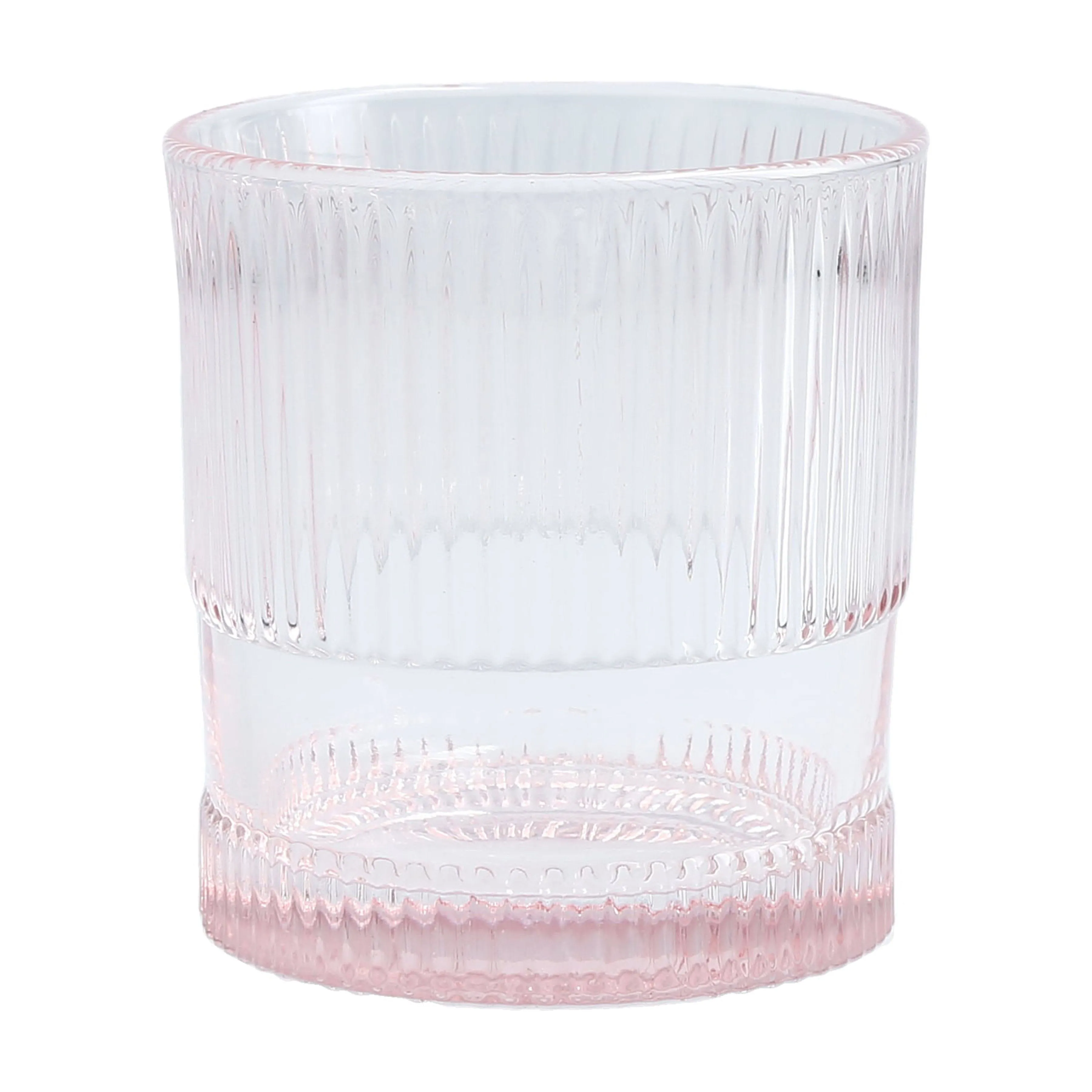 Fortessa Fashion Glass Noho Pink Double Old Fashioned 9.85oz