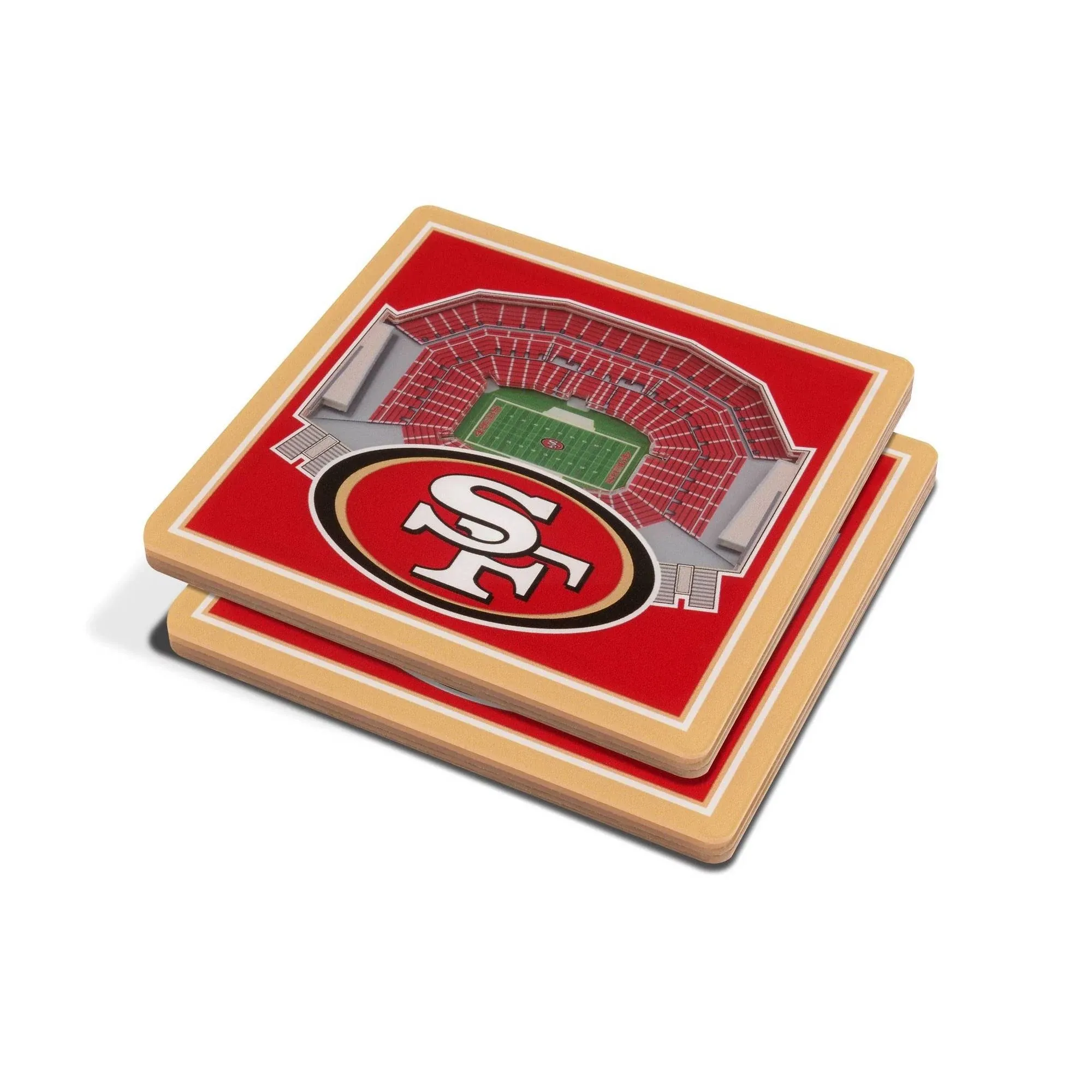 Officially Licensed NFL 3D StadiumViews Coasters - San Francisco 49ers
 - 9094577 | HSN