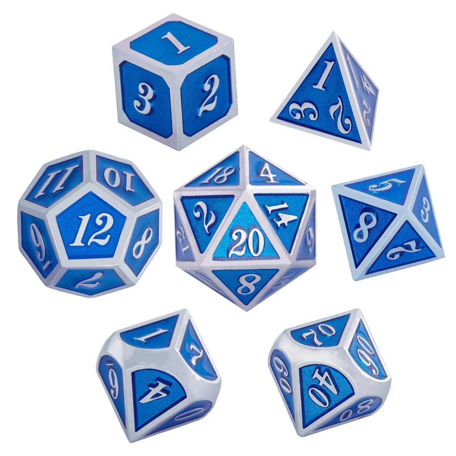 Metal DND Dice Set Is DND Polyhedral Dice Set for RPG Game Dungeons and Dragons ...