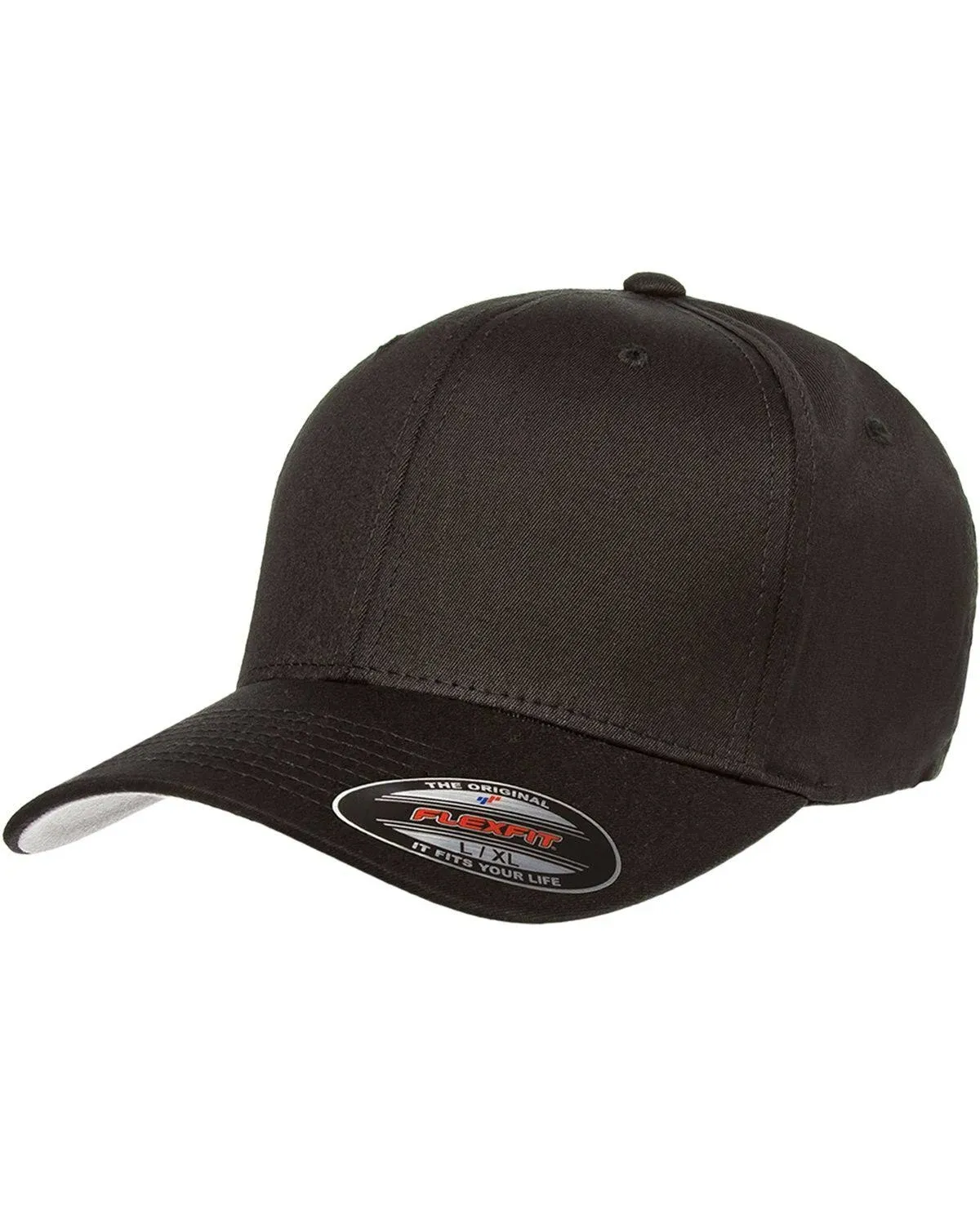 Flexfit 5001 Cotton Twill Cap - Black - L/XL