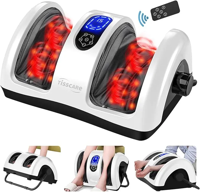 Tisscare Shiatsu Foot Massager Machine with Heat