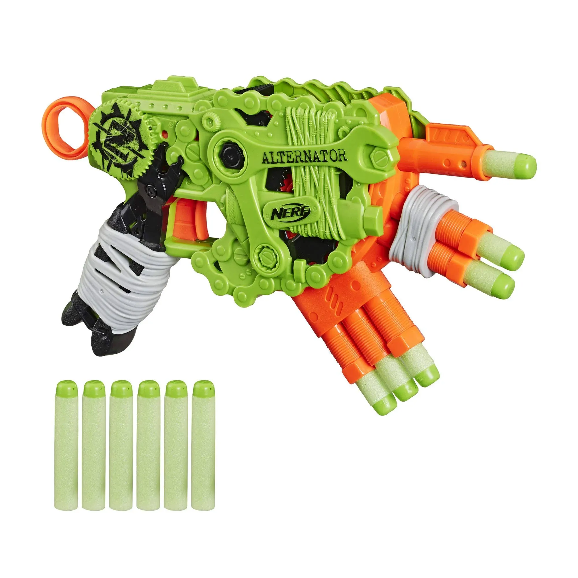 NERF Zombie Strike Alternator Blaster 3 Way Shooting Ages 8+ Toy Gun Play