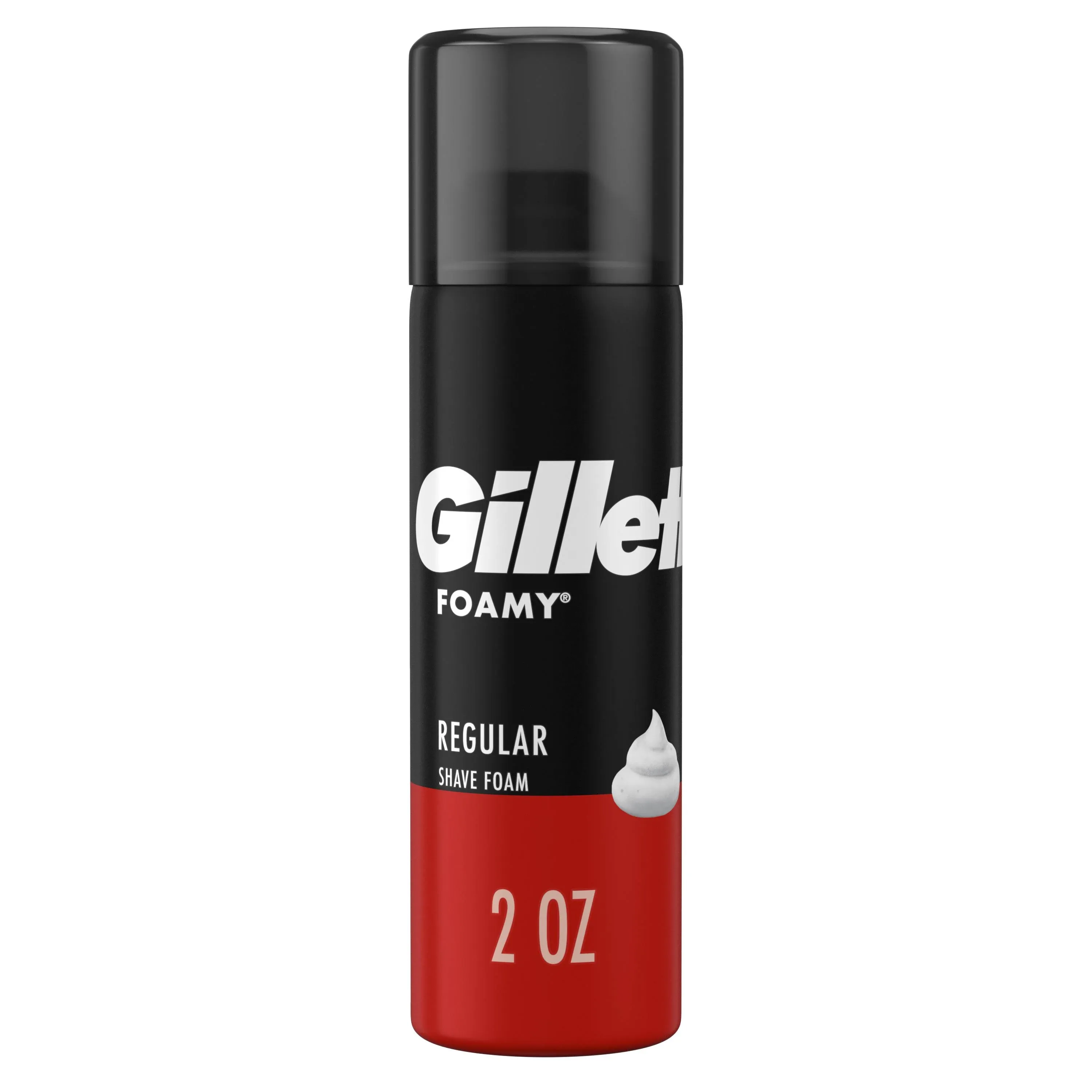 Gillette Foamy Regular Shave Foam 2 oz. Aerosol Can