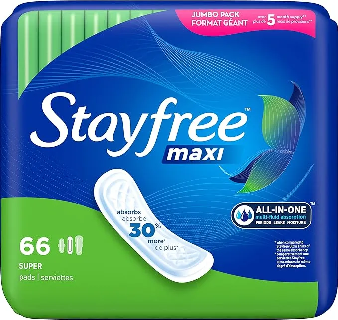 Stayfree Maxi Pads Super