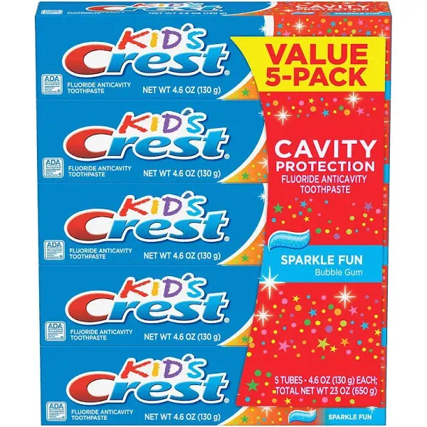 Crest Kid's Toothpaste Sparkle Fun (4.6 oz 5 pk.)