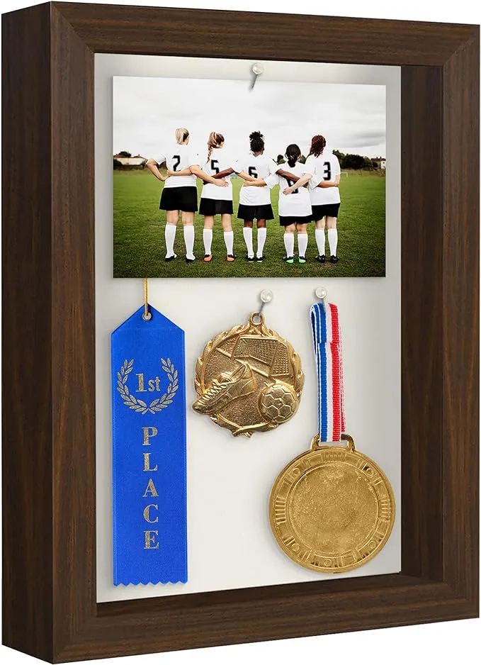 Americanflat Picture Frame 8x10 Shadow Box, Brown