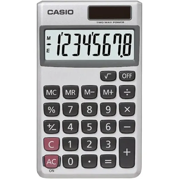 Casio SL-300SV 8-Digit Pocket Calculator, Silver | Staples