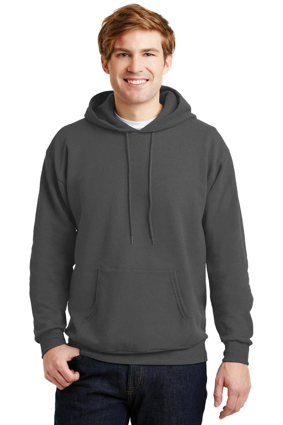 Hanes EcoSmart Unisex Fleece Hoodie Black L