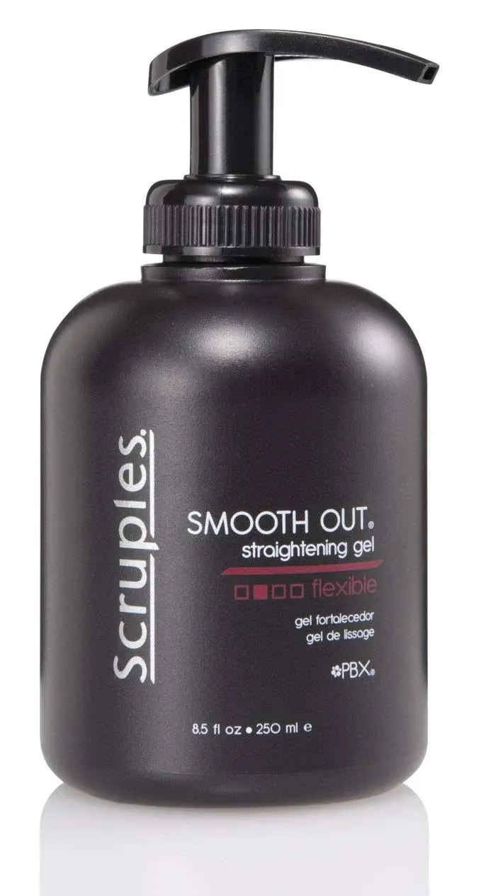 Scruples Smooth Out Shine Enhancing & Frizz Control Gel for All Hair Types - Straightening & Styling Solution for Women and Men, 8.5 oz (Pack of 2)