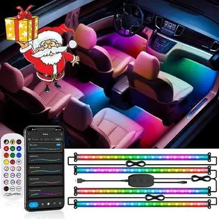 Sanwo LED Lights for Cars Interior 2 Generation App Smart Segmented Control Dream Color Dynamic Chasing Super Bright Interior Car Li