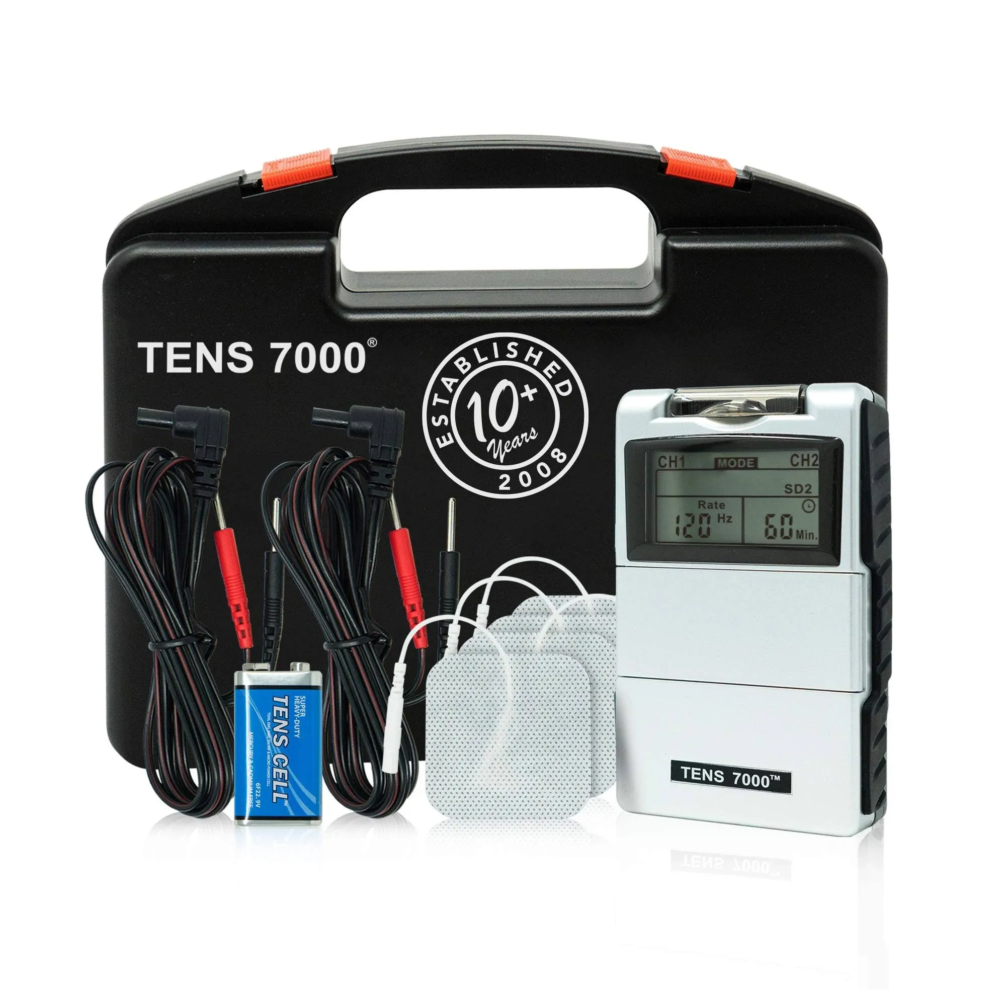 TENS 7000 2nd Edition Digital TENS Unit With Accessories