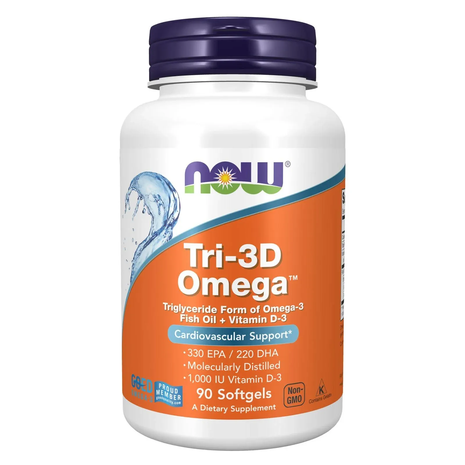 Now Foods Tri-3D Omega - 90 Softgels