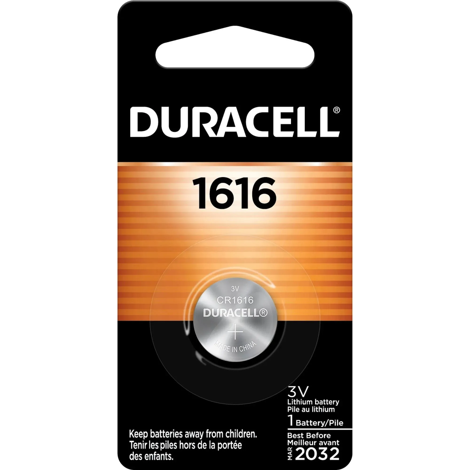 Duracell 1616 3V Lithium Coin Battery Replaces ECR1616, BR1616, 280-209, DL 1616B,CR1616-1W, LM1616, KCR1616