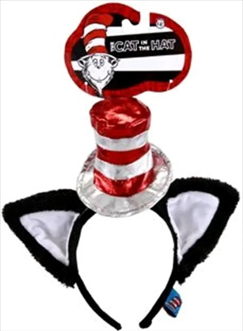 Dr Seuss Cat in The Hat Deluxe Headband with Ears