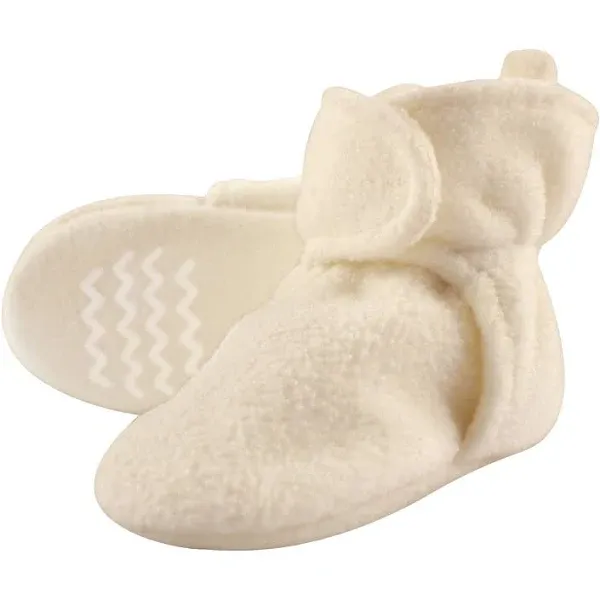 Hudson Baby Unisex Cozy Fleece Booties 0-6 Months Cream