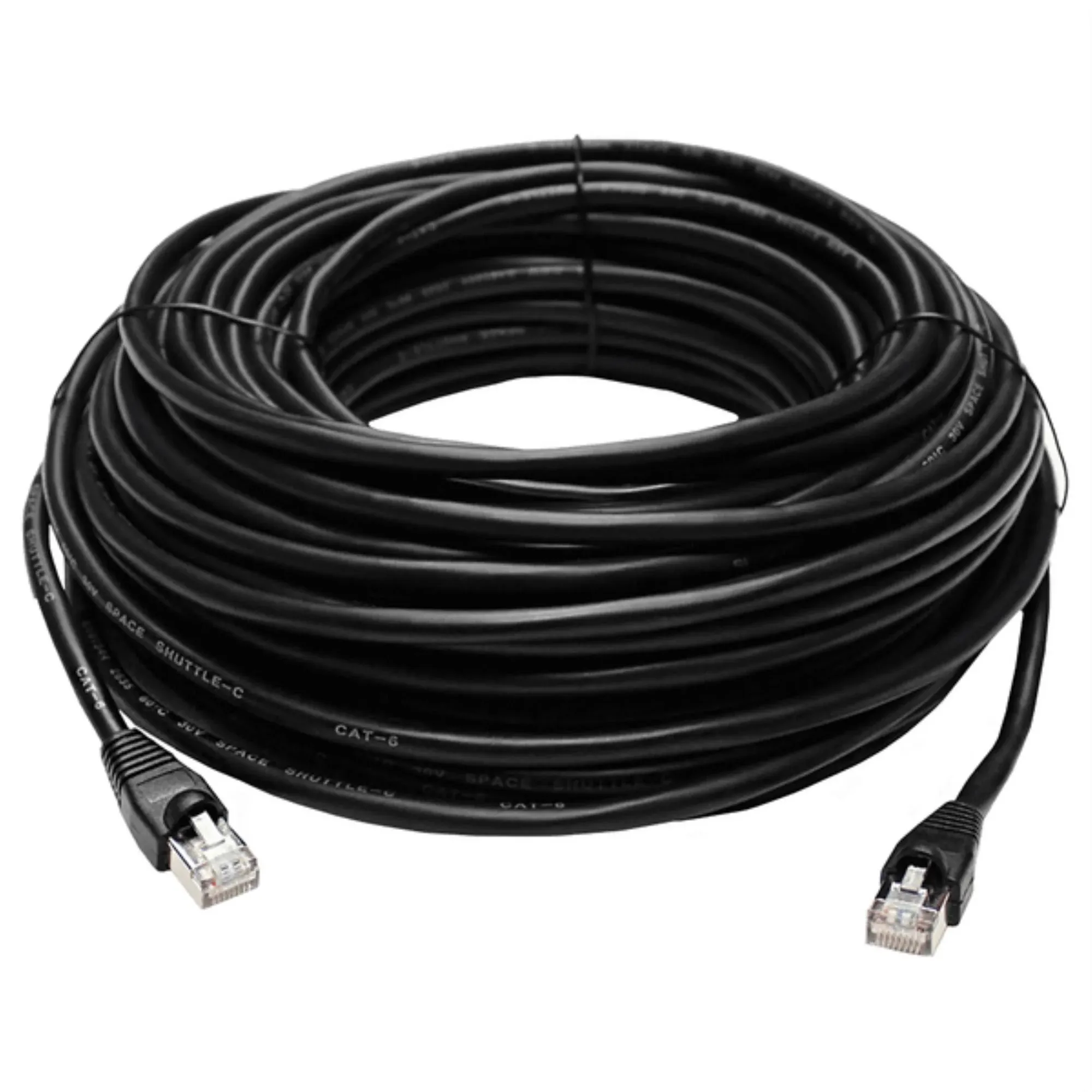 Lorex 300-Feet CAT6 Waterproof, Fire-Resistant, and UV Treated Outdoor Extension Cable (Black)