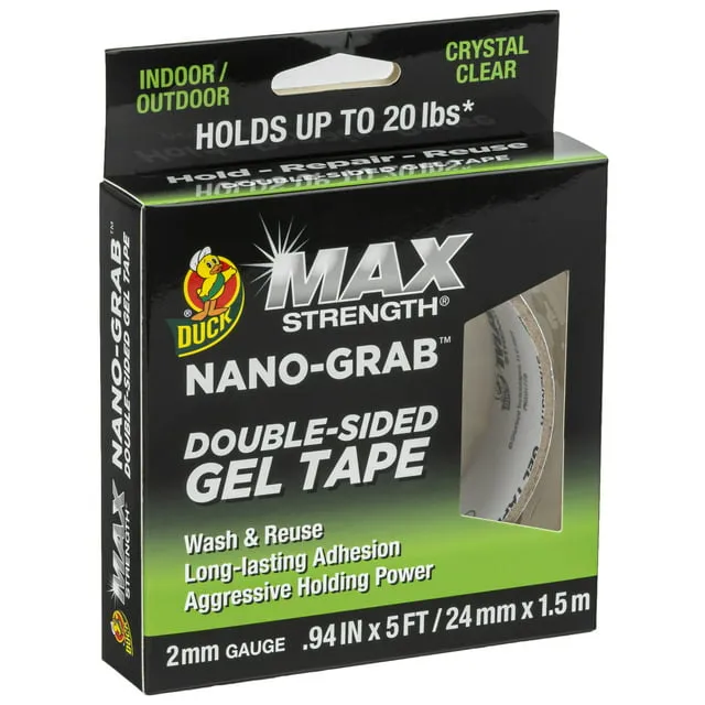 Duck Max Strength Nano-Grab Double-Sided Gel Tape