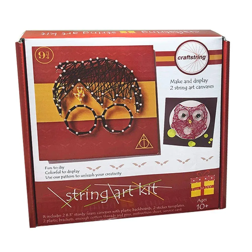 Harry Potter Gifts Arts Crafts Kit, String Art Kits for Kids Ages 8-12 Girls and Adult, All-in-One, Handmade 2 Creative Projects