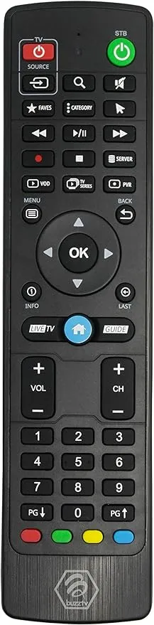 BuzzTV XR4000 / XRS4000 OEM Universal IR Remote Control