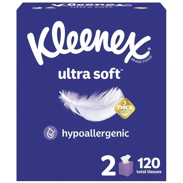 Kleenex Ultra Soft Facial Tissues