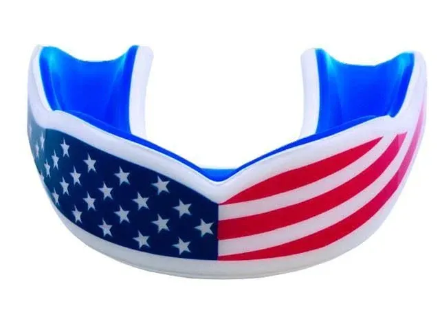 American Flag Mouth Guard - Oral Mart USA Flag Mouth Guard Football, MMA, Boxing