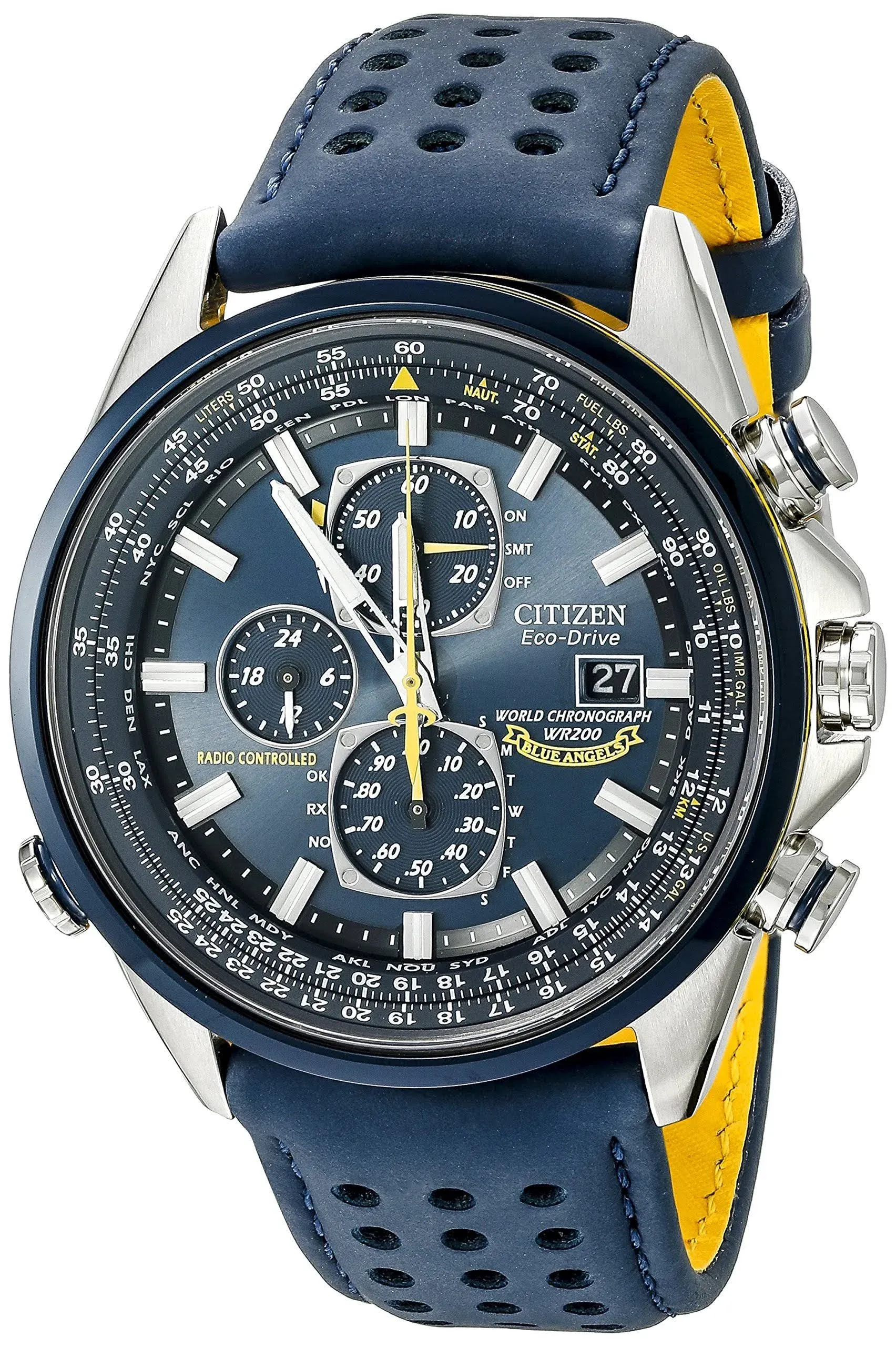 Citizen Men's Eco Drive Blue Angels World Chronograph Watch AT8020-03L