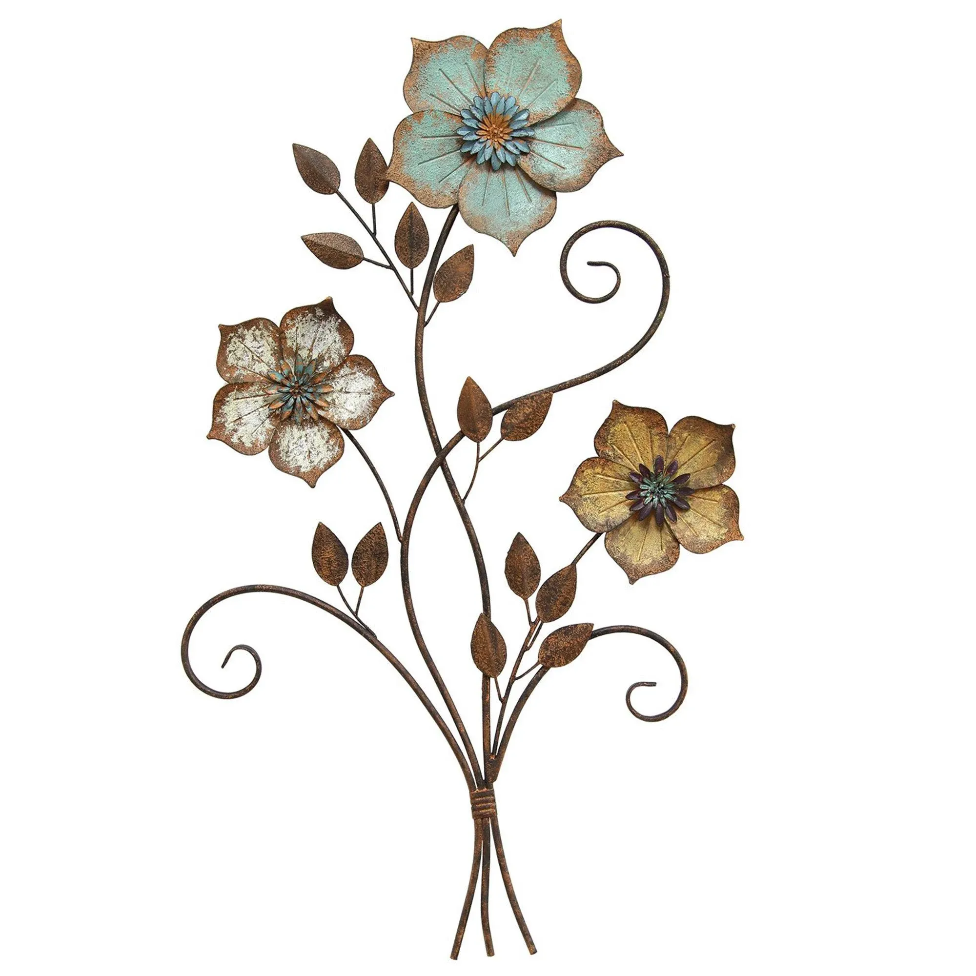 Tricolor Flower Wall Decor