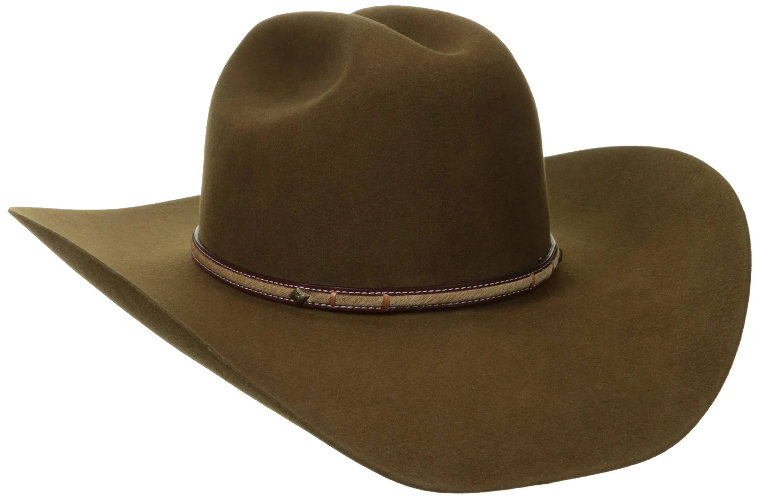 Stetson 4X Powder River Mink Buffalo Felt Cowboy Western Hat - Size 7 3/4