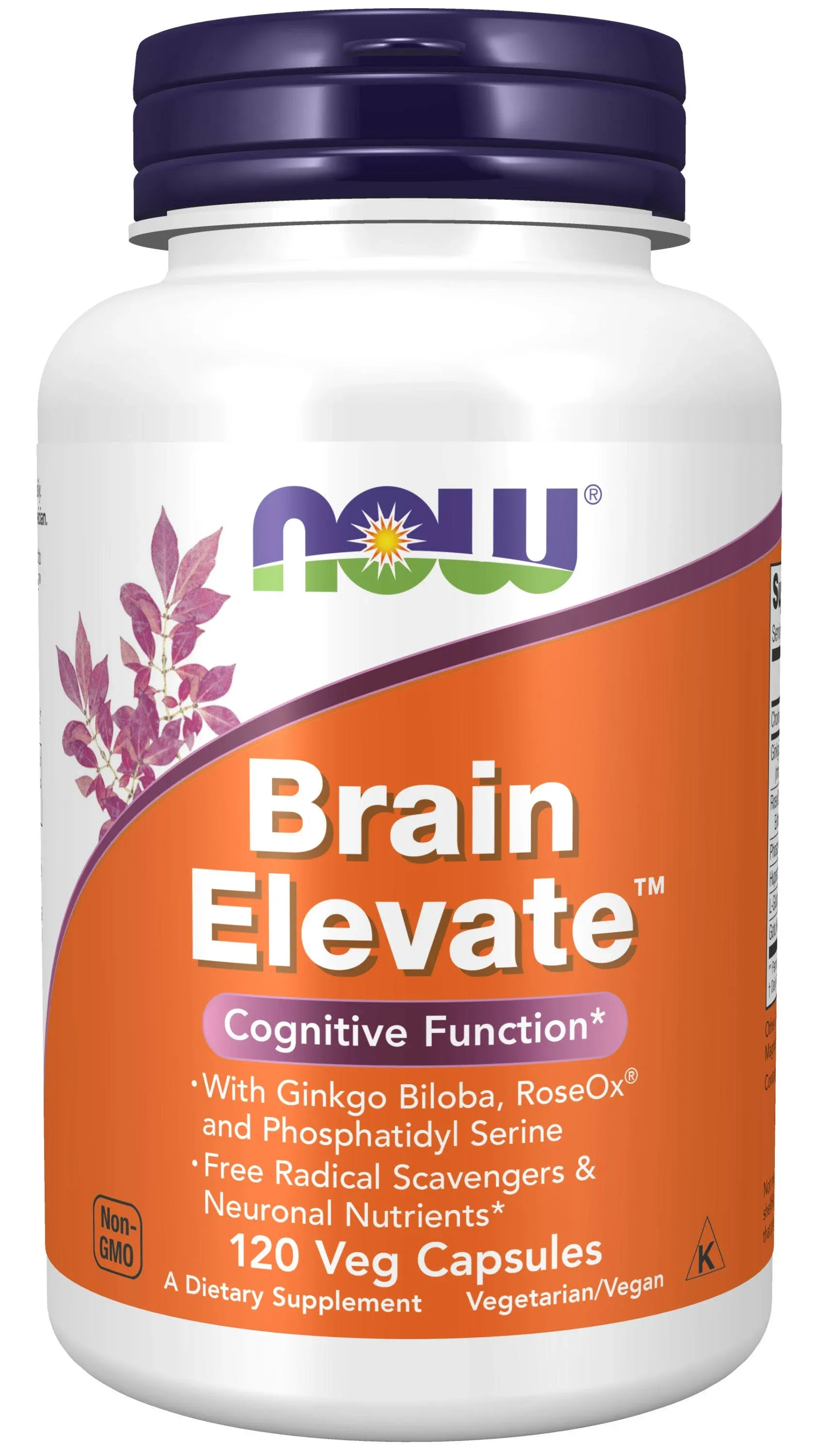 Now Foods Brain Elevate 120 Capsules