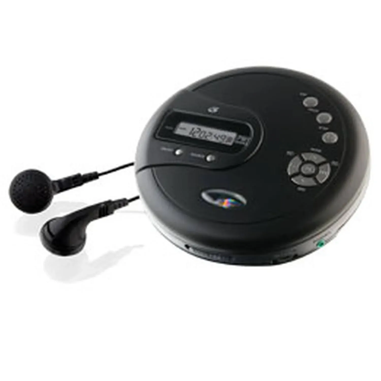 GPX PC332B Portable CD Player with Anti-Skip Protection, FM Radio and Stereo Earbuds - Black