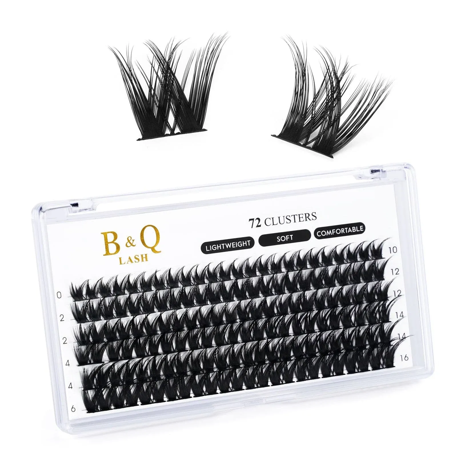 B17 Lash Clusters DIY Eyelash Extensions 72 Clusters Lashes