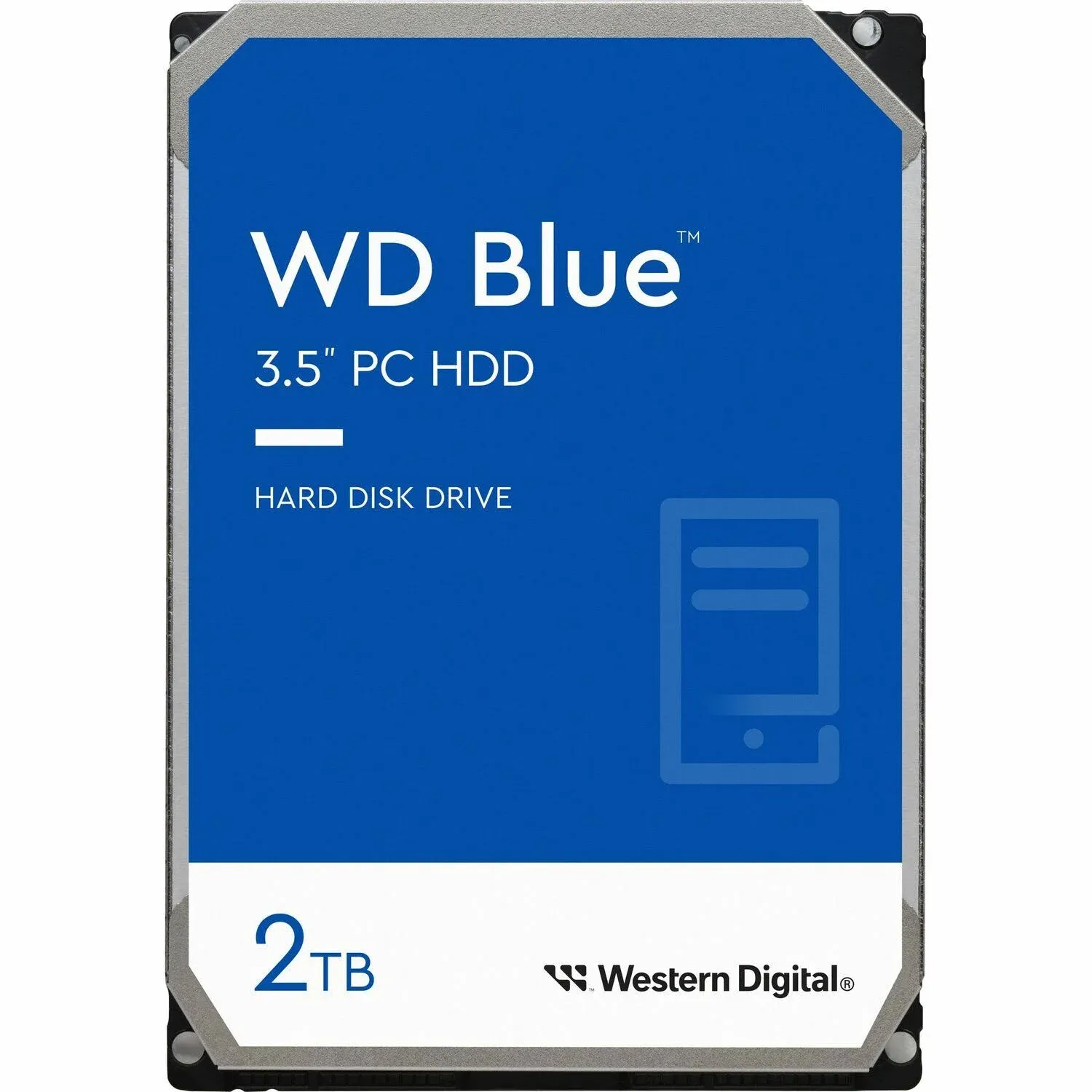 Western Digital WDBMYH0020BNC-WRSN Blue 2 TB 2.5 Inch Internal Hard Drive - 5400 RPM Class, SATA 6 Gb/s, 128 MB Cache, Black