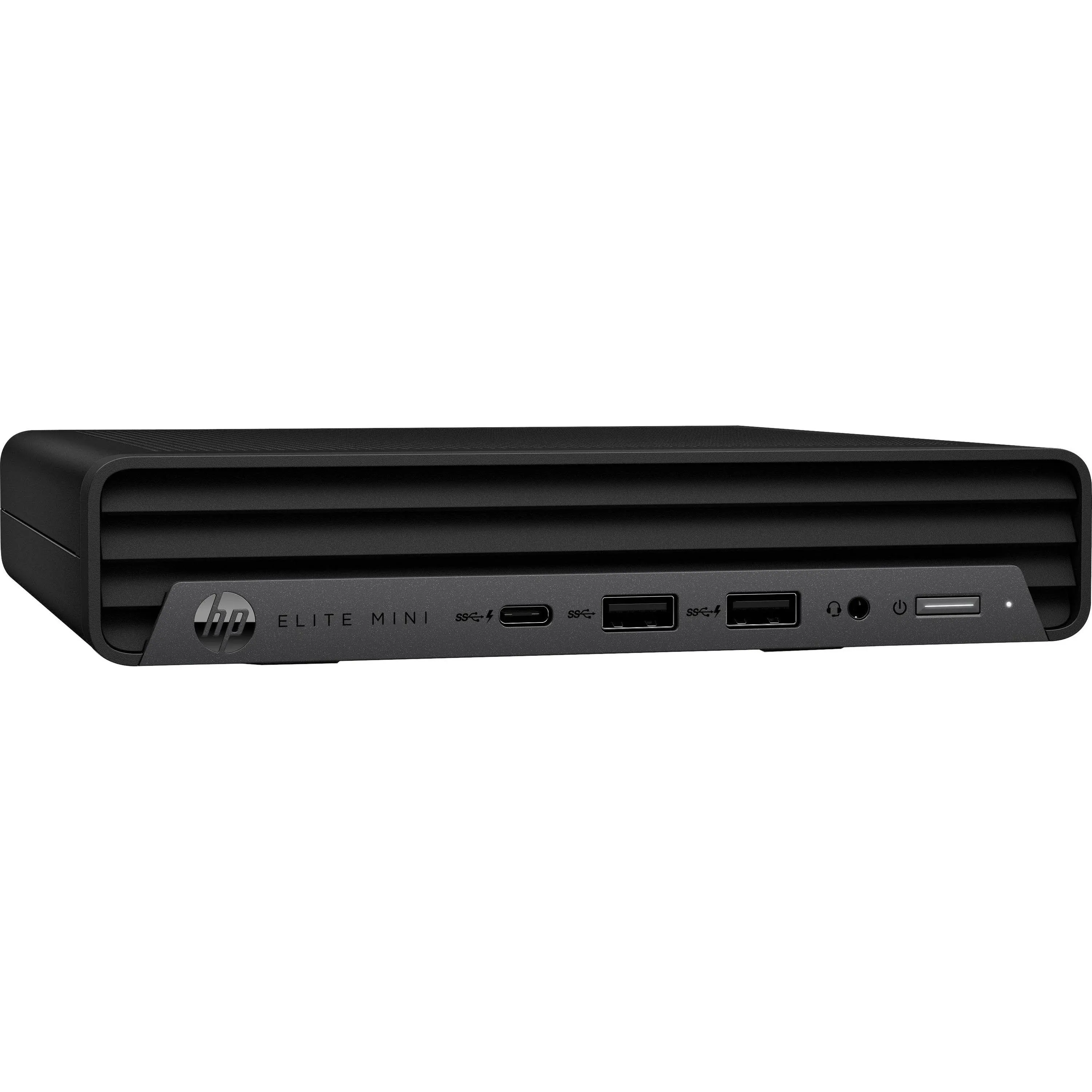 HP Elite Mini 600 G9 Desktop Computer - Intel Core i5 12th Gen i5-12500T Hexa-core (6 Core) 2 GHz - 16 GB RAM DDR5 SDRAM - 256 GB M.2 PCI Express NVMe SSD - Mini PC - Black