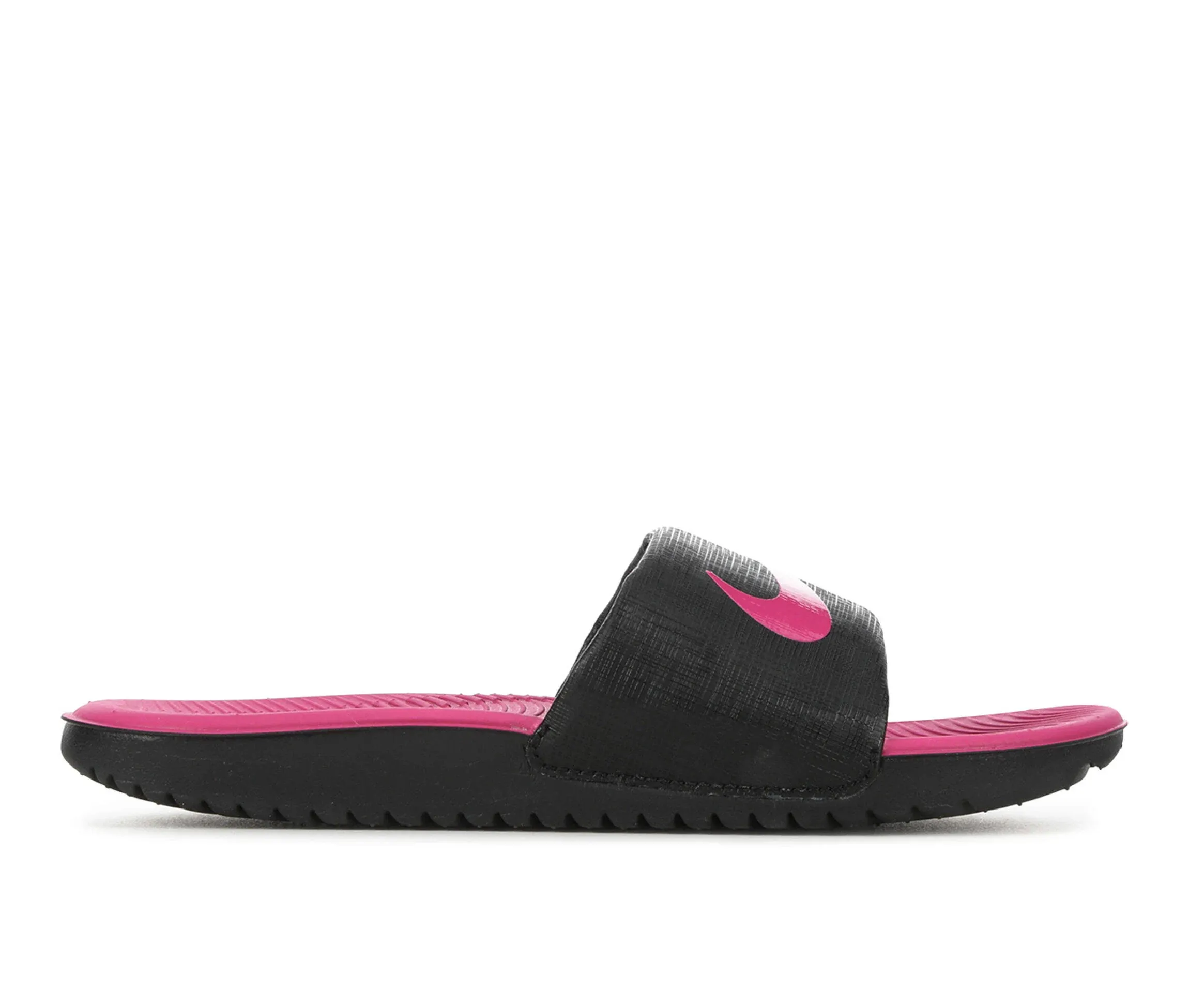 Kids' Nike Kawa Slide Sandals Black/Vivid Pink