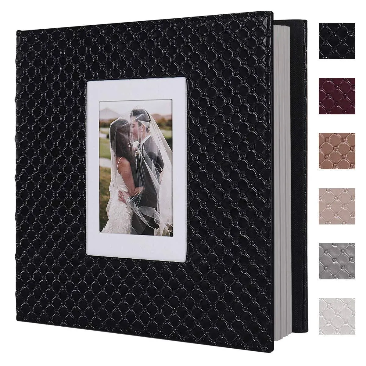 RECUTMS 60 Pages Handmade DIY 4x6 5x7 8x10 Photos of Any size, Button Grain ...