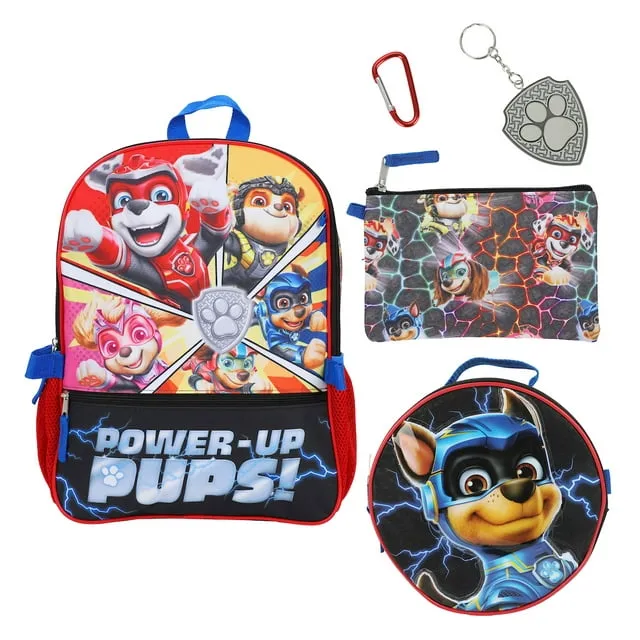 Paw Patrol: A Mighty Movie 5-Piece Toddler Backpack Set