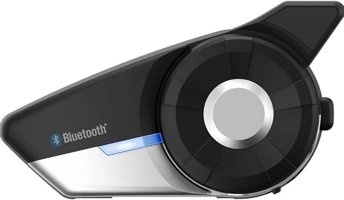 Sena 20S EVO Motorrad Bluetooth Headset Kommunikationssystem mit HD-Lautsprechern, Doppelpack, Schwarz