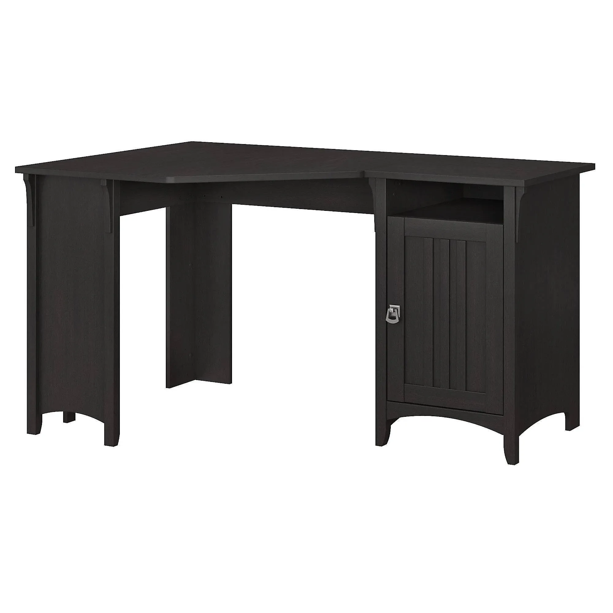 Bush Furniture Salinas 55W Corner Desk w/ Storage in Vintage Black - Bush Furniture SAD155VB-03