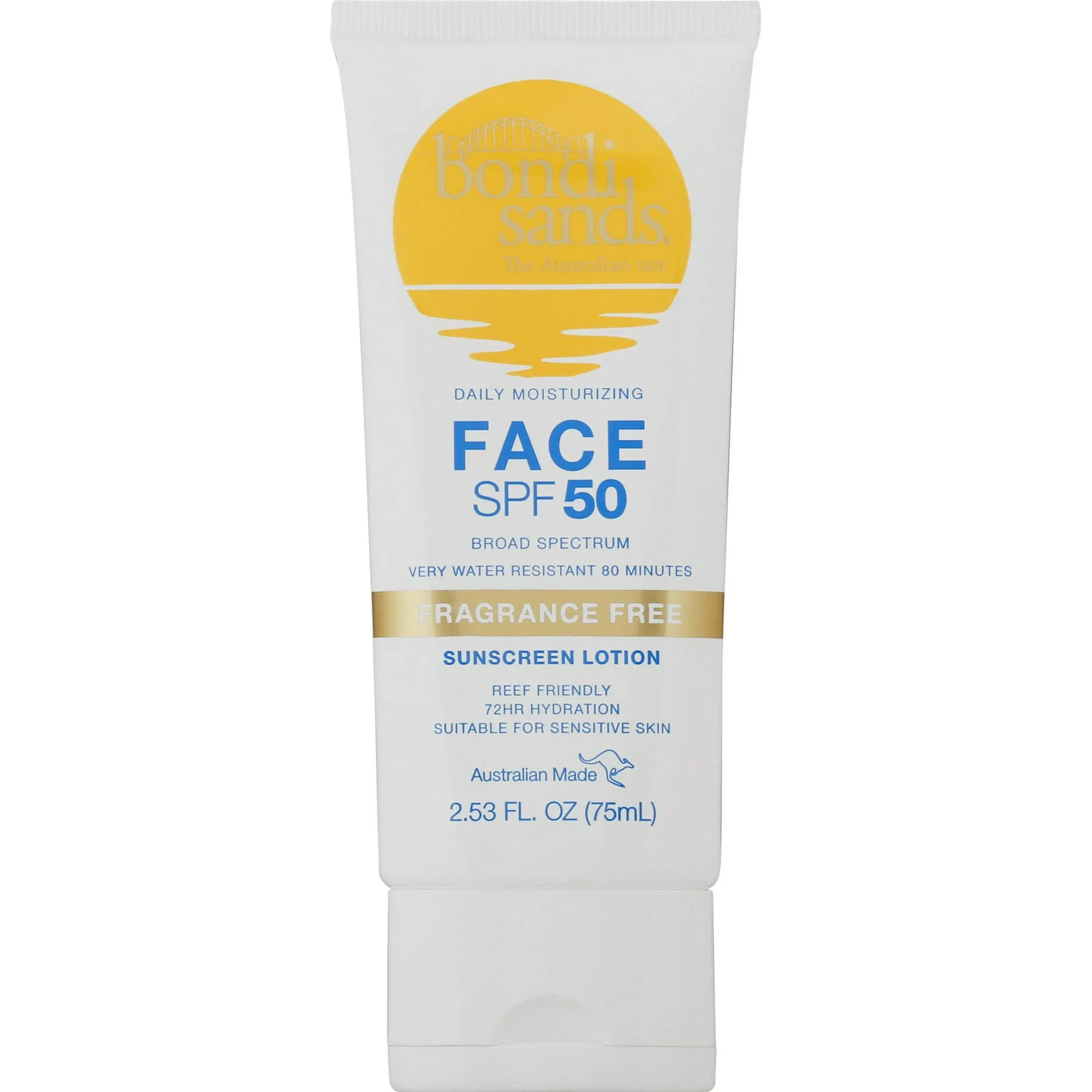 Bondi Sands Fragrance Free Sunscreen Face Lotion, SPF 50 - 2.53 fl oz