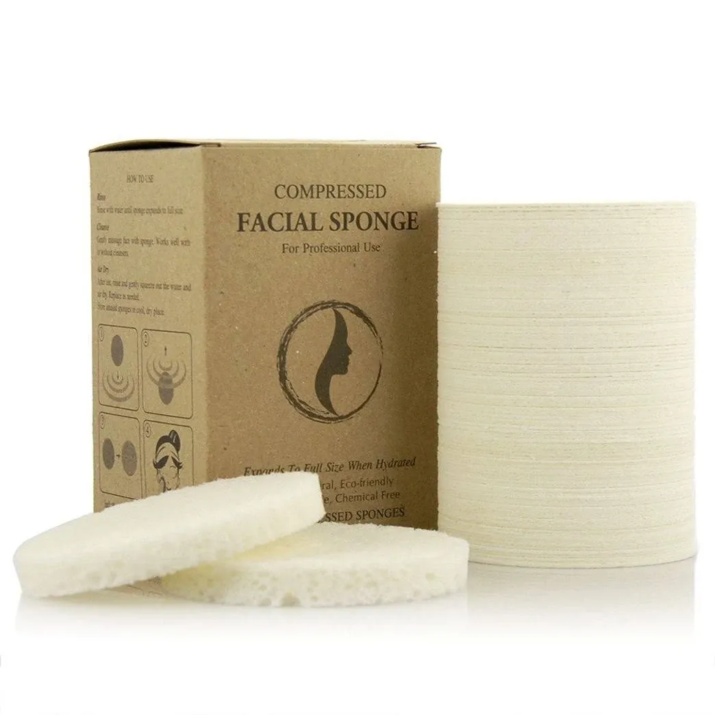 Facial Sponges APPEARUS Compressed Natural Cellulose Face Sponge Made in USA